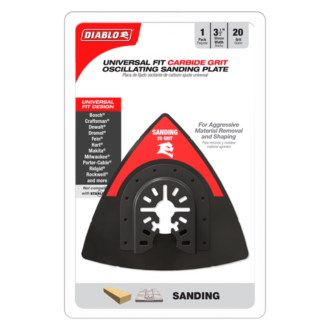 Diablo 90mm 20 Grit Universal Fit Carbide Multi-Tool Sanding Plate