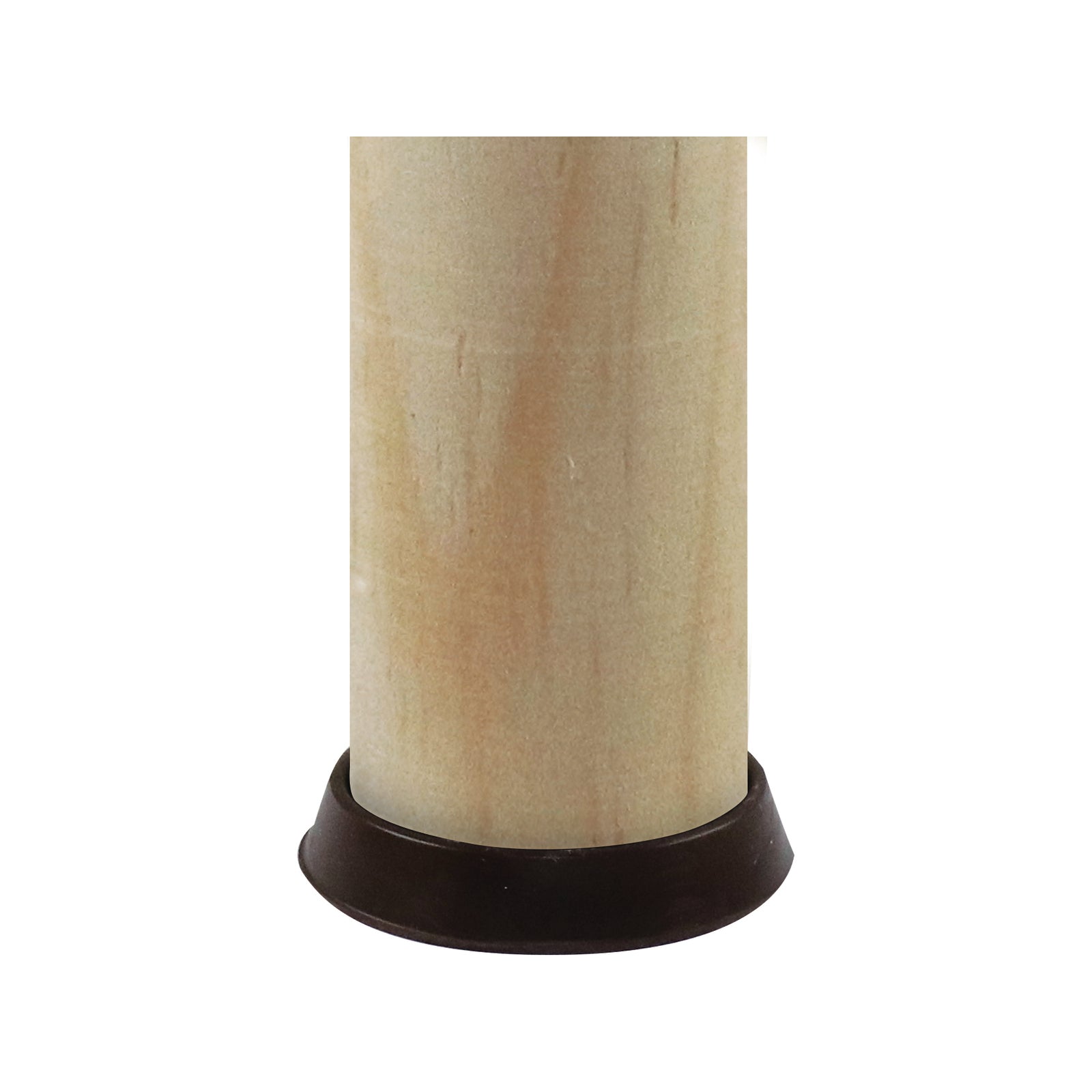 Surface Gard 37mm Brown Round Castor Cup Rubber Base - 4 Pack