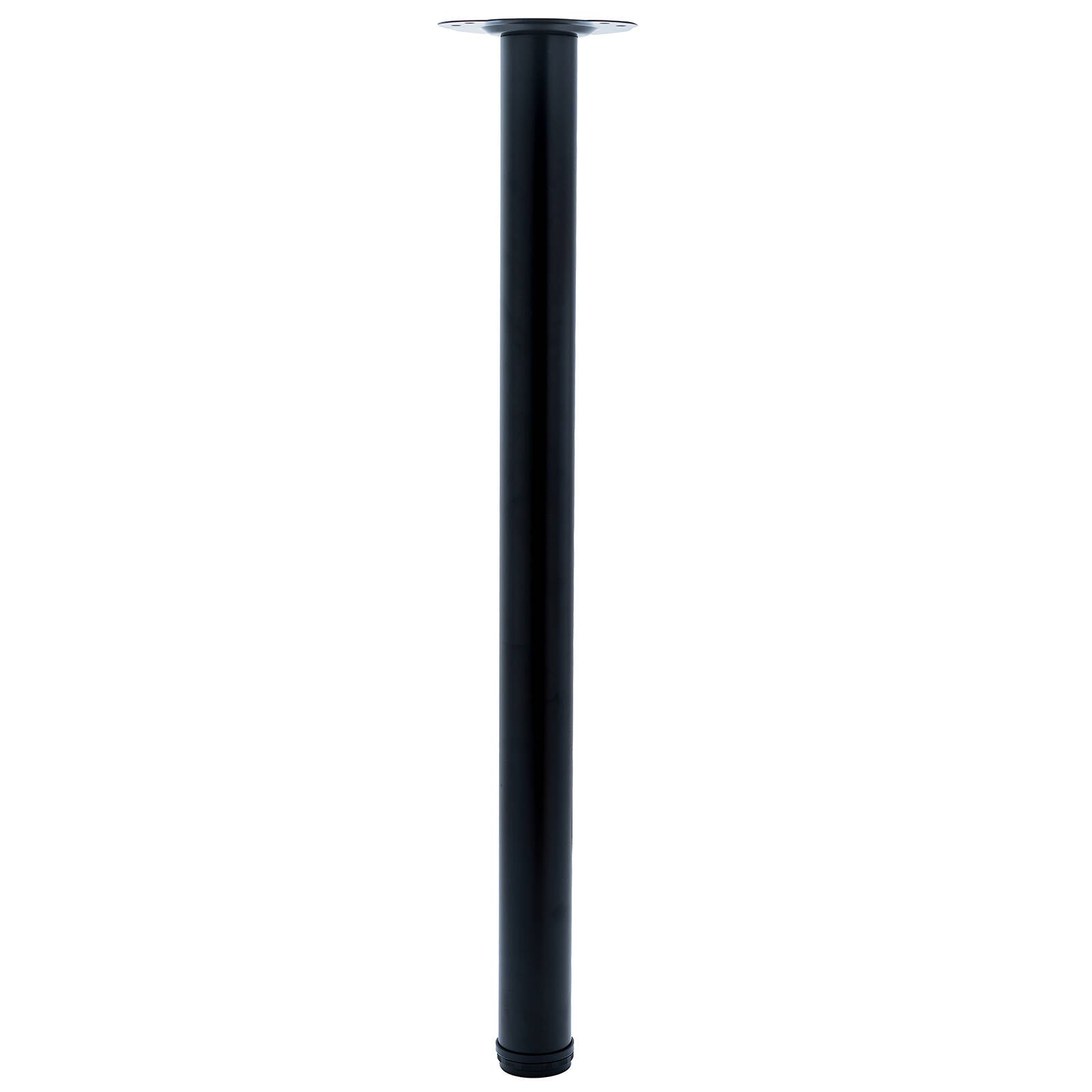 Taskmaster 700 x 50mm Black Steel Table Leg Matte Black