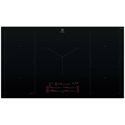 Electrolux 90cm Series 700 induction cooktop - five zones, SenseFry, DoubleBridge, PowerBoost - EHI9575BF