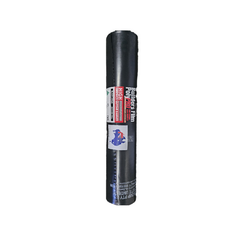 CAgroup 2 x 40m x 200um Black High Impact PolyPRO Builders Film