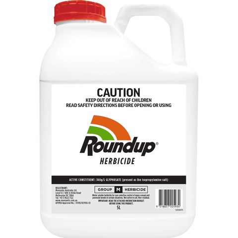 Roundup Herbicide Non-Selective Concentrate Weedkiller 5L