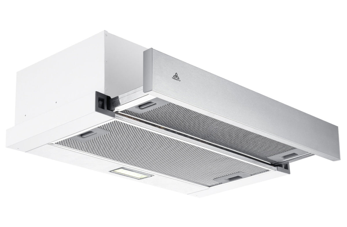 Trinity 60cm Built-In Slideout Rangehood - Front Recirculation, 440m³/h, LED Light - TR91260