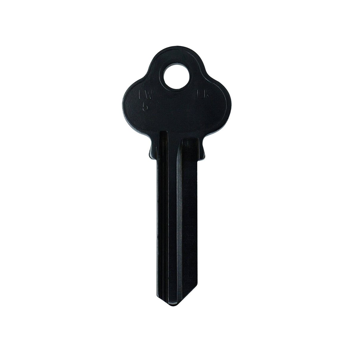 EHI LW5 Black Blank Key, Nickel Plated Brass, for Key Cutting