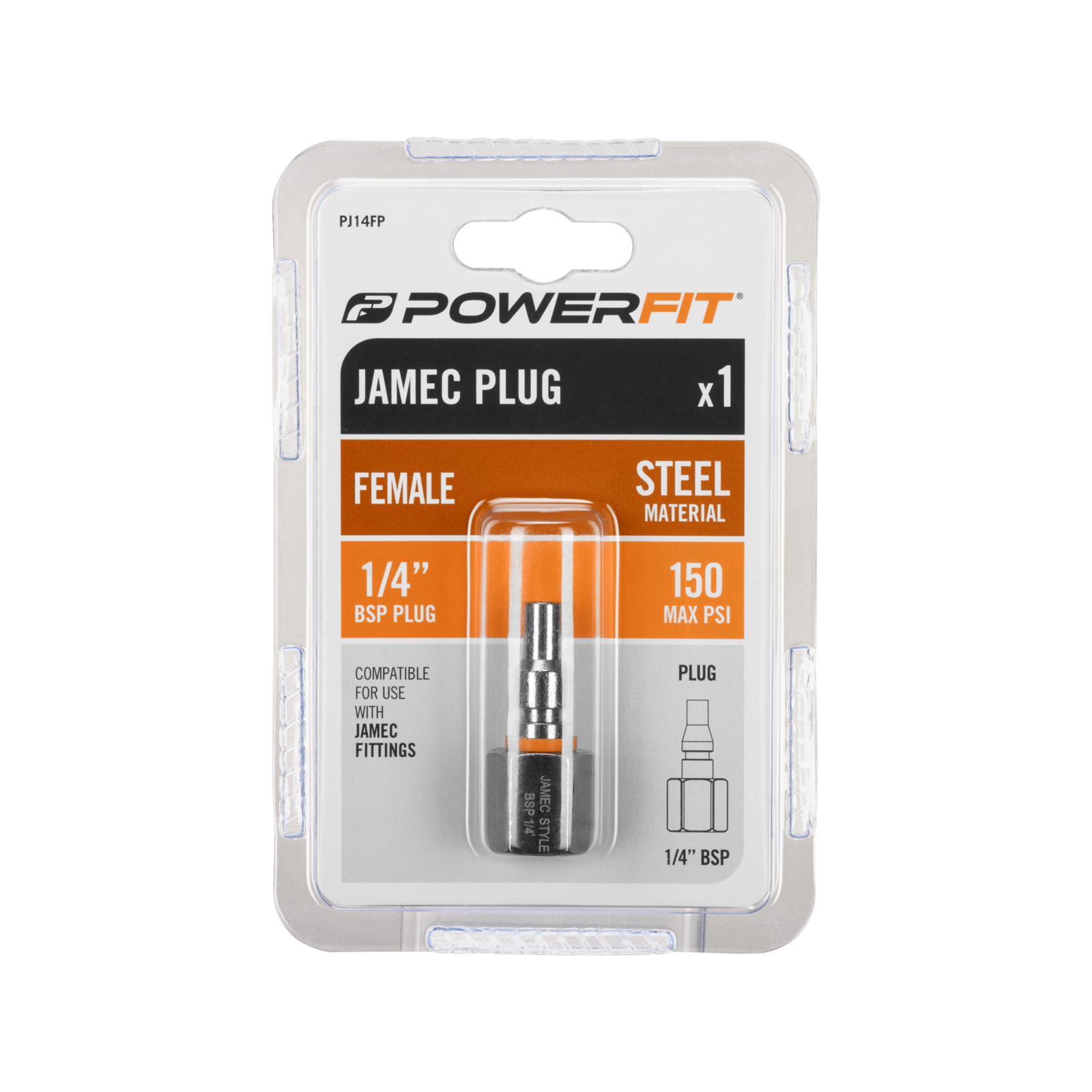 Powerfit Jamec Style 1/4" Female Plug