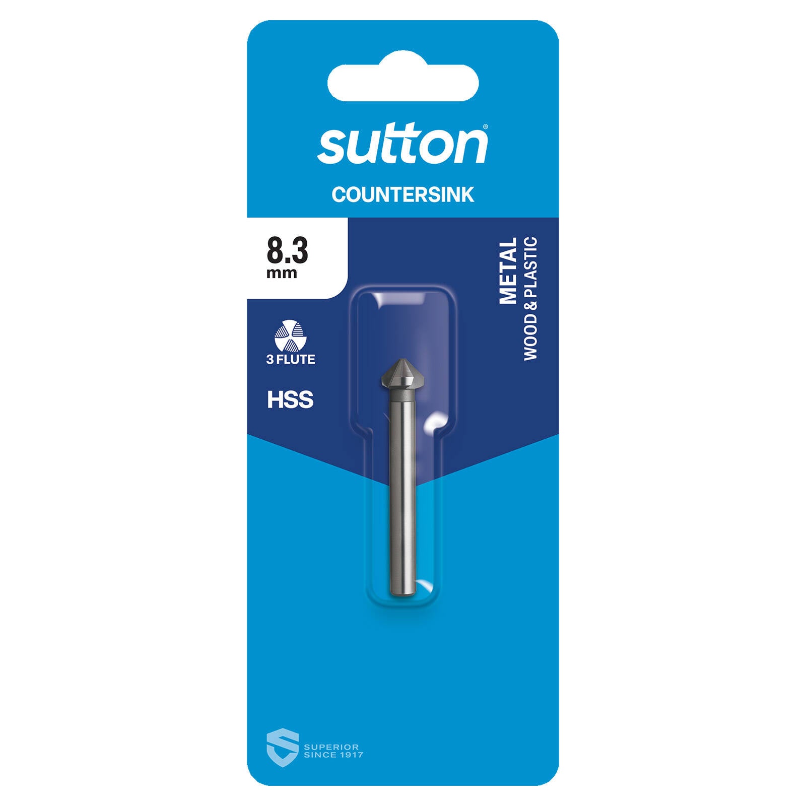 Sutton Tools 8.3mm HSS Blue Countersink Bit