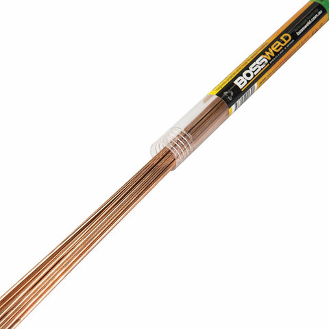 Bossweld 70S-6 1.6mm x 500mm Mild Steel TIG Rods - 20 Pack 300049B