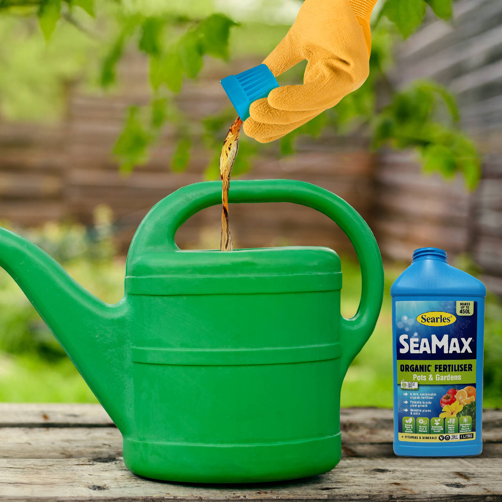 Searles 1L Seamax Liquid Organic Fertiliser, Water Soluble for Vegetables