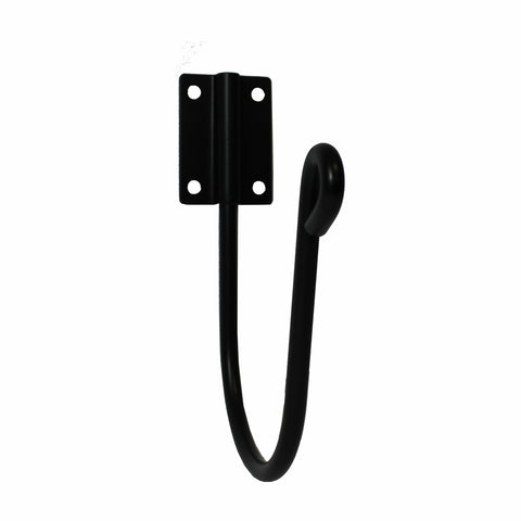 Rapid Heritage Wall Mount Hose Hook Powder Coated Steel 30m - Black
