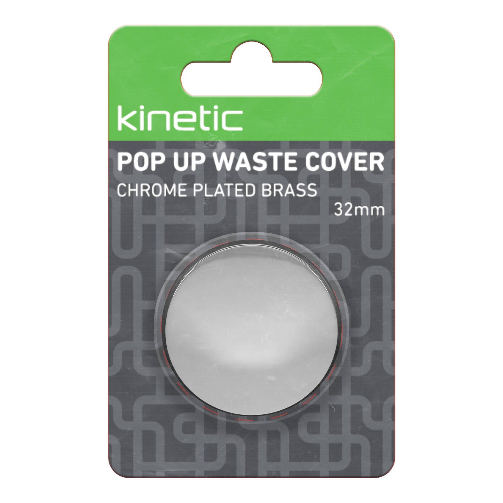Kinetic 32mm Chrome Brass Pop Up Waste Cover