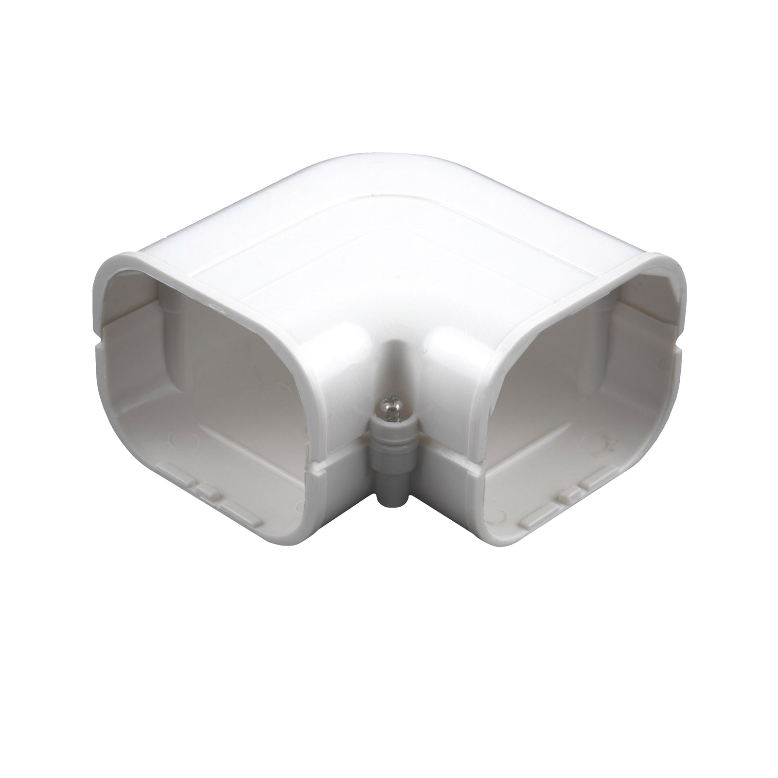 Stahl Air Conditioning Conduit Flat Elbow, 100mm, Light Beige uPVC, Indoor/Outdoor