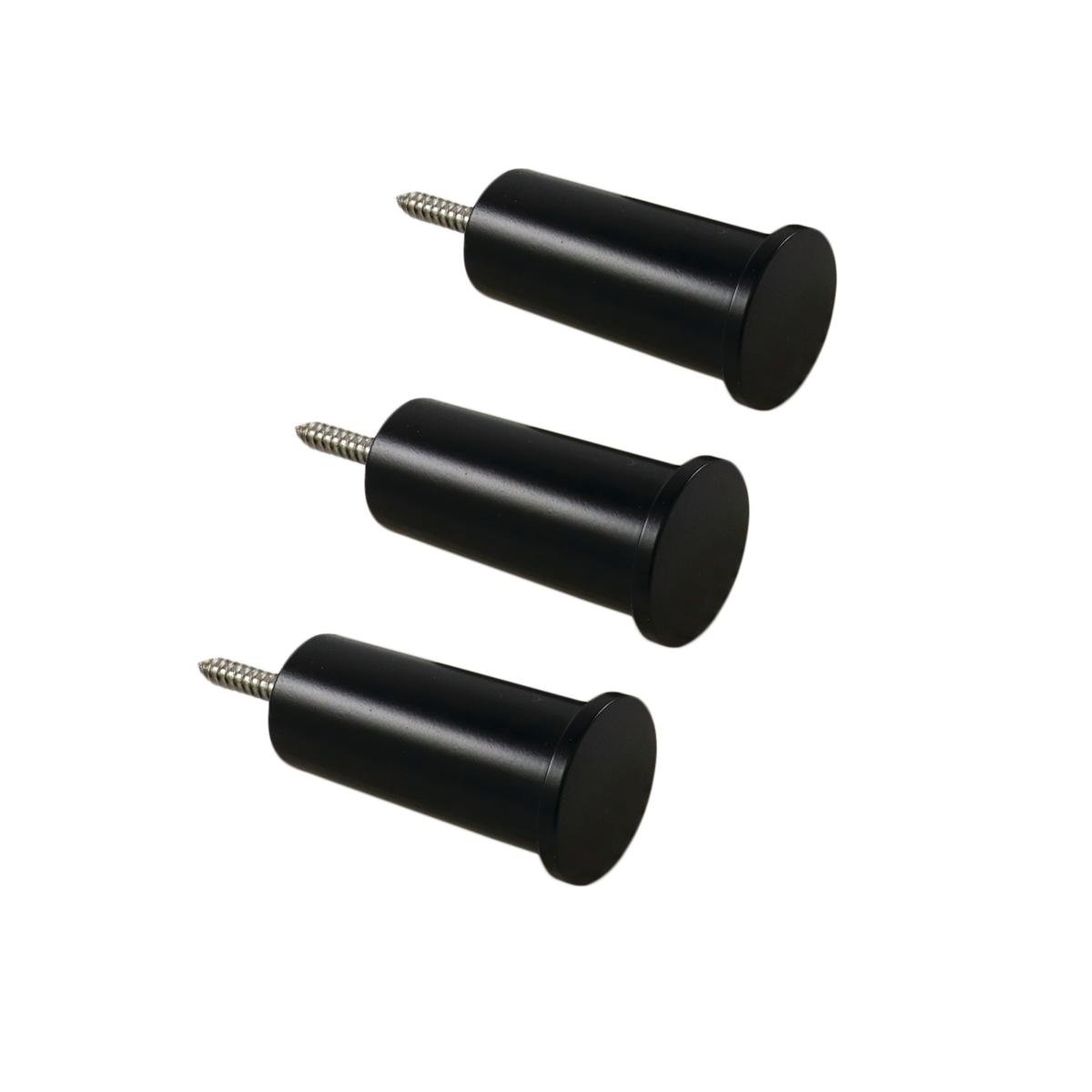 Adoored Black Stud Bino Deco Hook 3 Pack - 22mm x 64mm - Black - SuperSaverAU - view 1