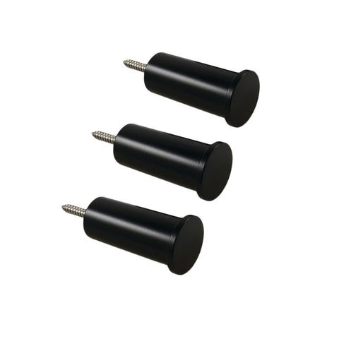 Adoored Black Stud Bino Deco Hook 3 Pack Steel