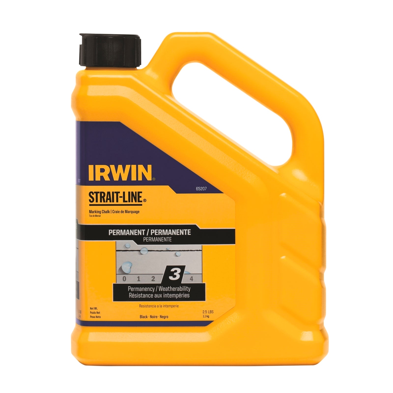 IRWIN Strait-Line 1.1kg Permanent Black Marking Chalk