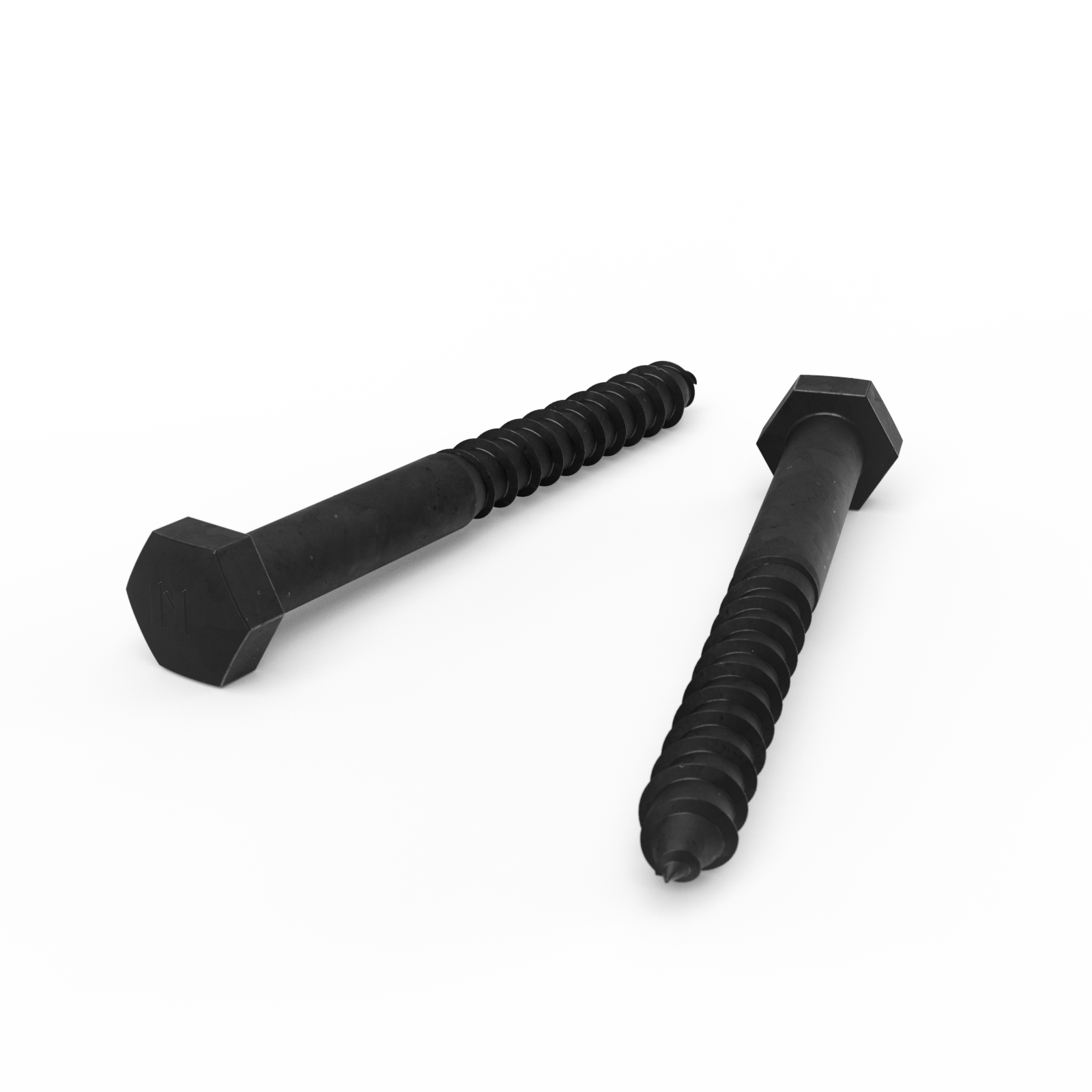 ZENITH M10 x 100mm Hot Dipped Galvanised Black Hex Head Coach Screw