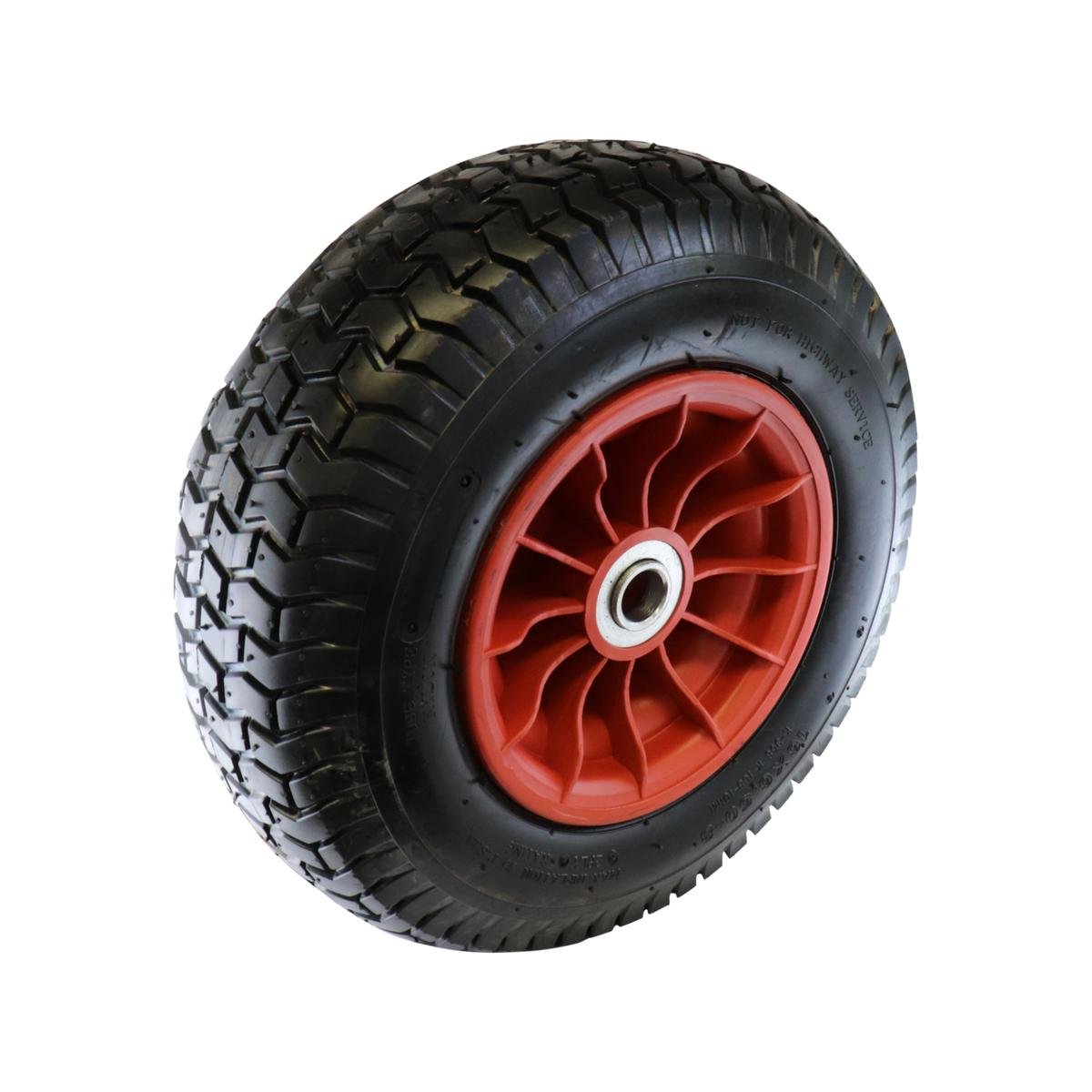 Easyroll 6.5 x 8" Pneumatic Nylon Wheelbarrow Wheel, 1" Axle, 180kg