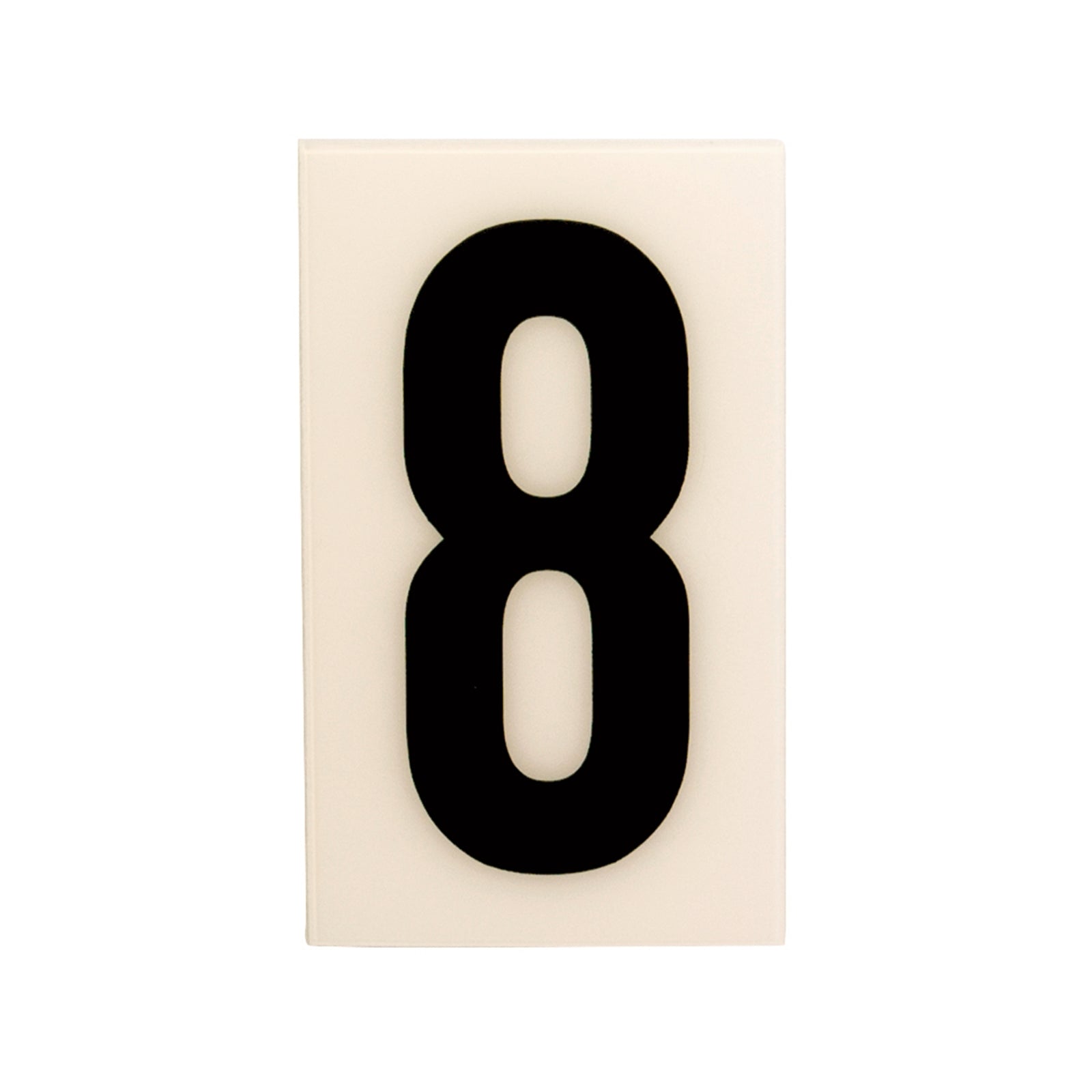 Sandleford 60mm White Self Adhesive House Number 8 - Gloss Weather Resistant