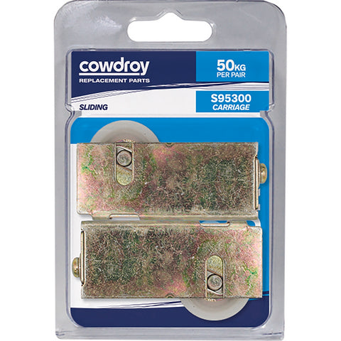 Cowdroy 32mm Zinc Plated Nylon Sliding Door Track Race