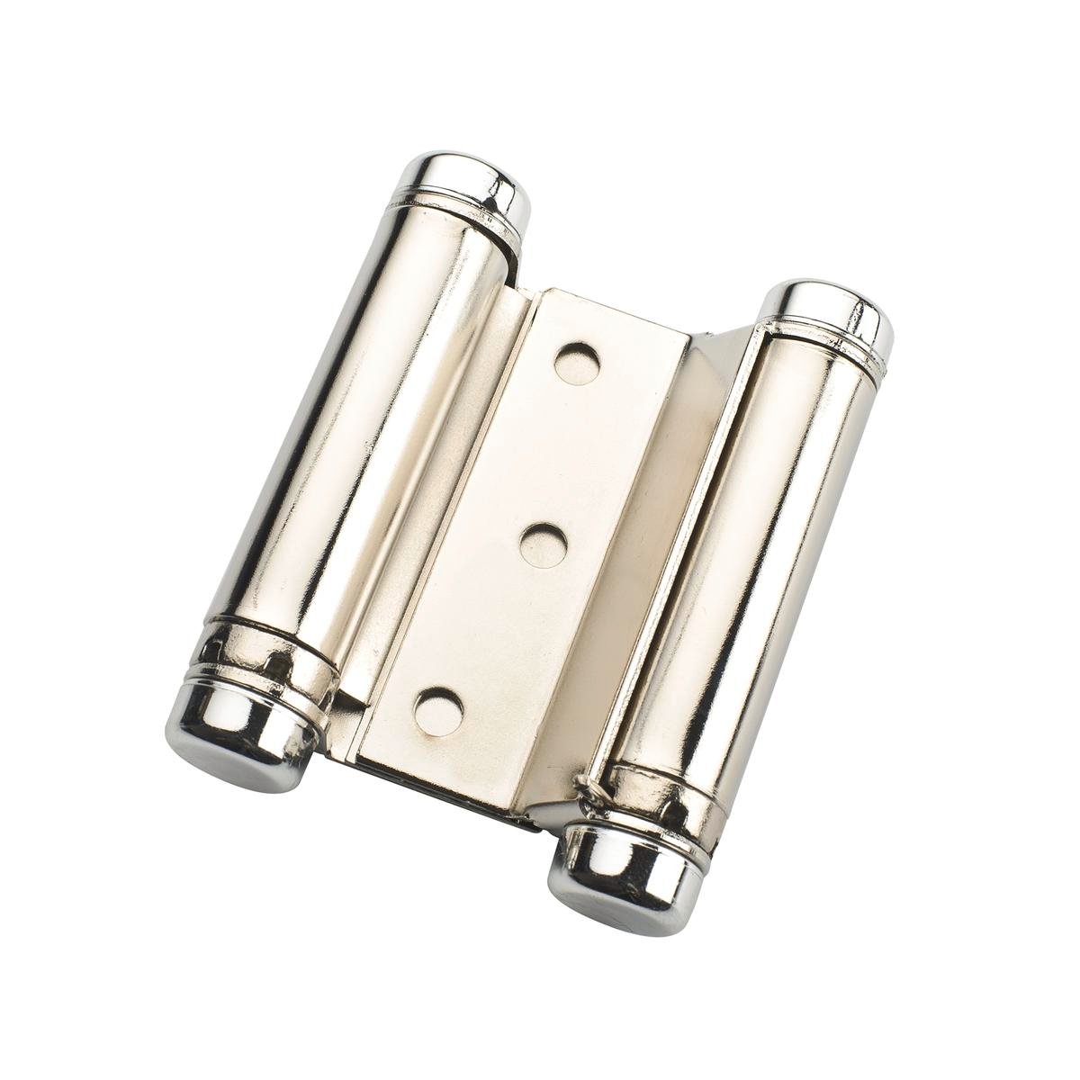 Zenith Double Action Spring Hinge - 75mm x 82.5mm - Nickel Plated - Auto-Close - 2 Pack - SuperSaverAU - view 1