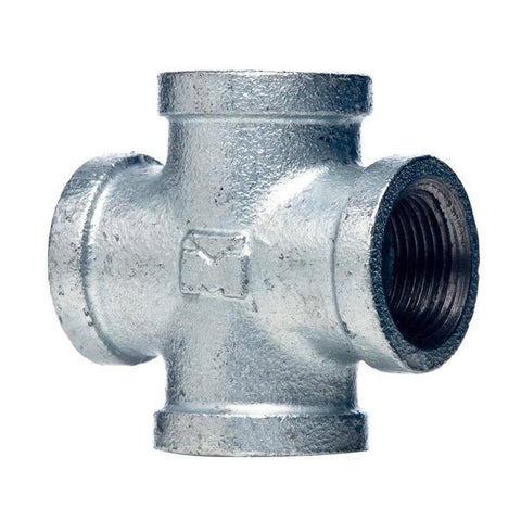 Brasshards Cross - 20mm - Galvanised Malleable Iron - Heavy Duty - SuperSaverAU - view 1