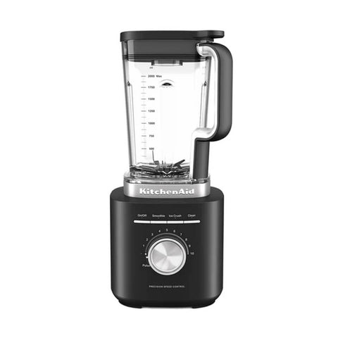 KitchenAid K200 Pure Power Blender 2L 1200W - Matte Black - Plastic Jar - 5KSB2072ABM
