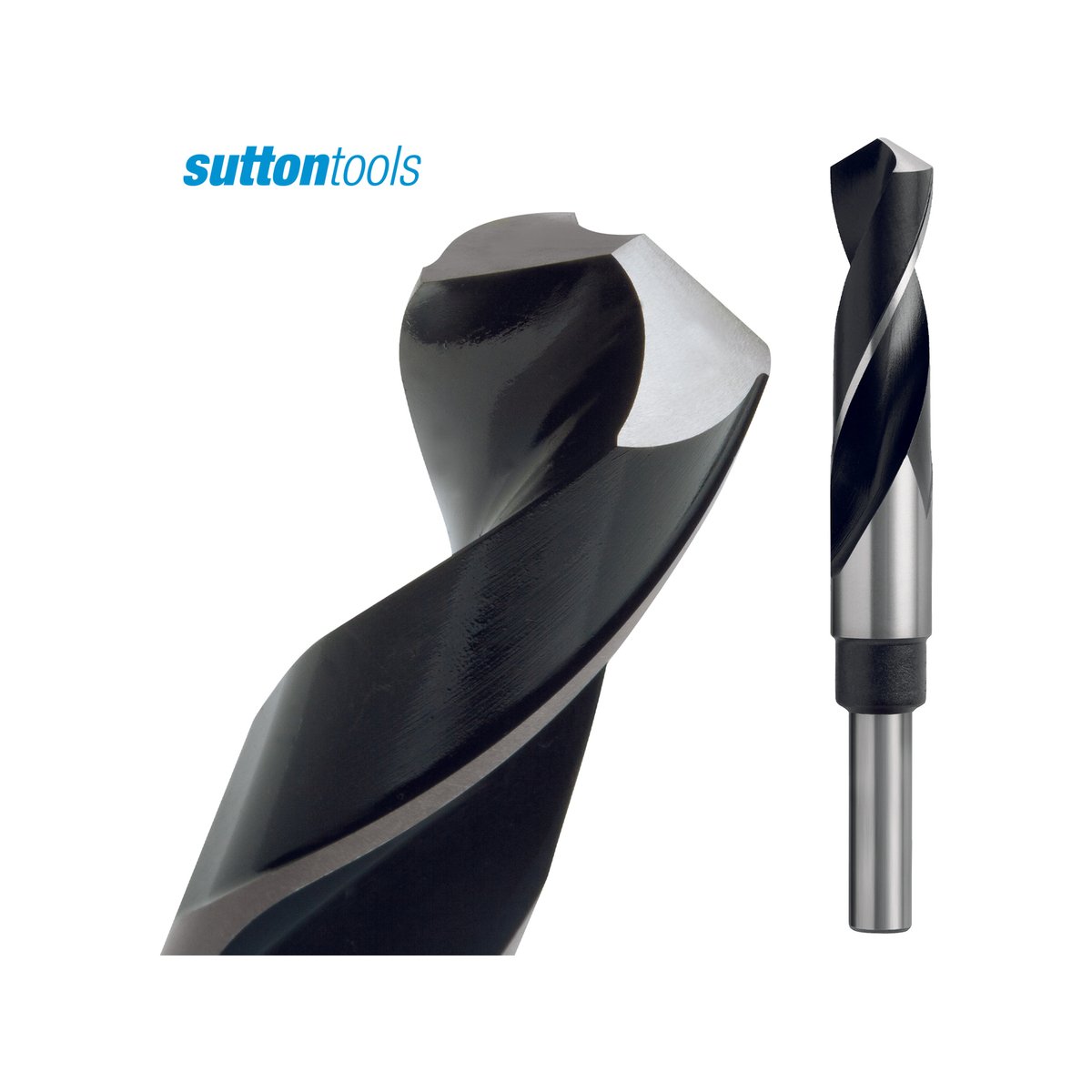 Sutton Tools 14mm Reduced Shank Jobber Drill Bit M2 HSS, 12.5mm Shank for Ferrous Metals
