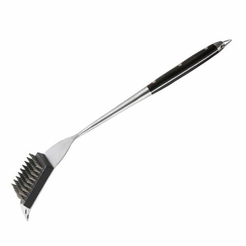 Bugatti BBQ Pakka stainless steel cleaning brush - stainless steel and Pakka wood - dishwasher safe - ZM-08399
