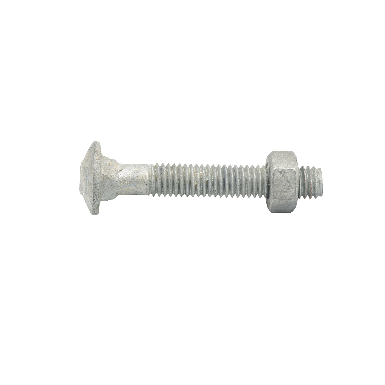 Zenith M6 x 40mm Hot Dipped Galvanised Cup Head Bolt and Nut, 4.6 Grade Steel