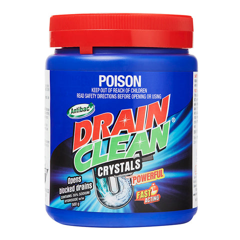 Drain Clean 500g Crystals - White
