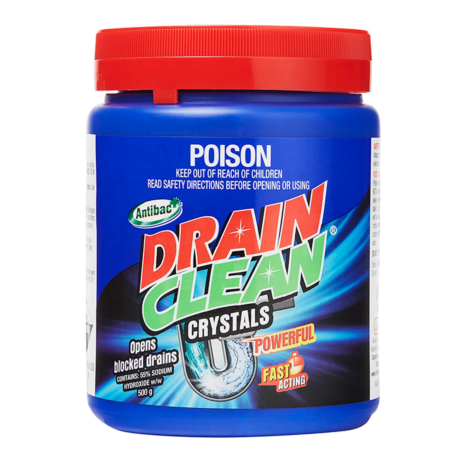 Drain Clean 500g Crystals - White