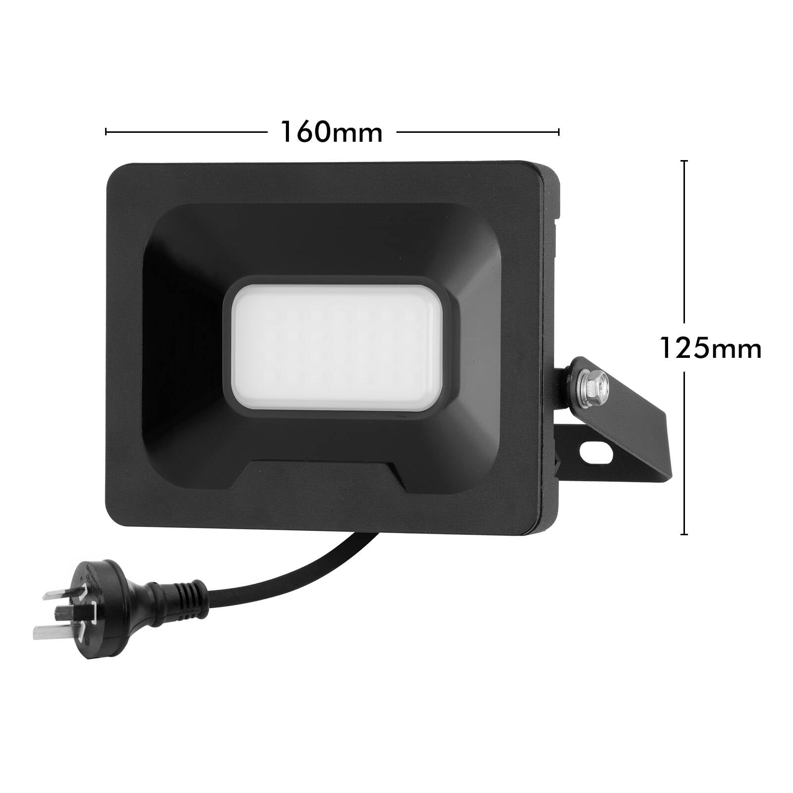 Arlec 24W Black Grid Connect Smart CCT LED Security Flood Light, 2500lm Wi-Fi App Control FL352HA