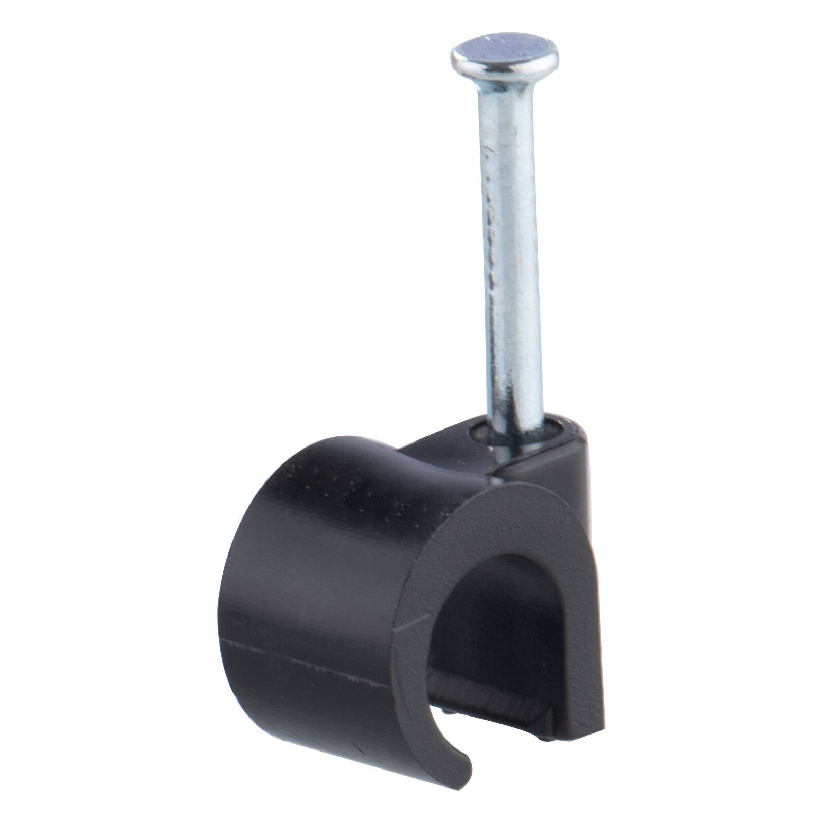 DETA 10mm Black Hook Cable Clips Plastic 20 Pack