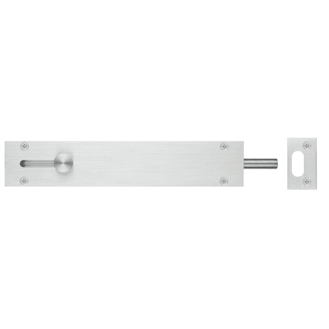 Delf Trade 150mm Satin Chrome Door Drop Bolt - Zinc Alloy