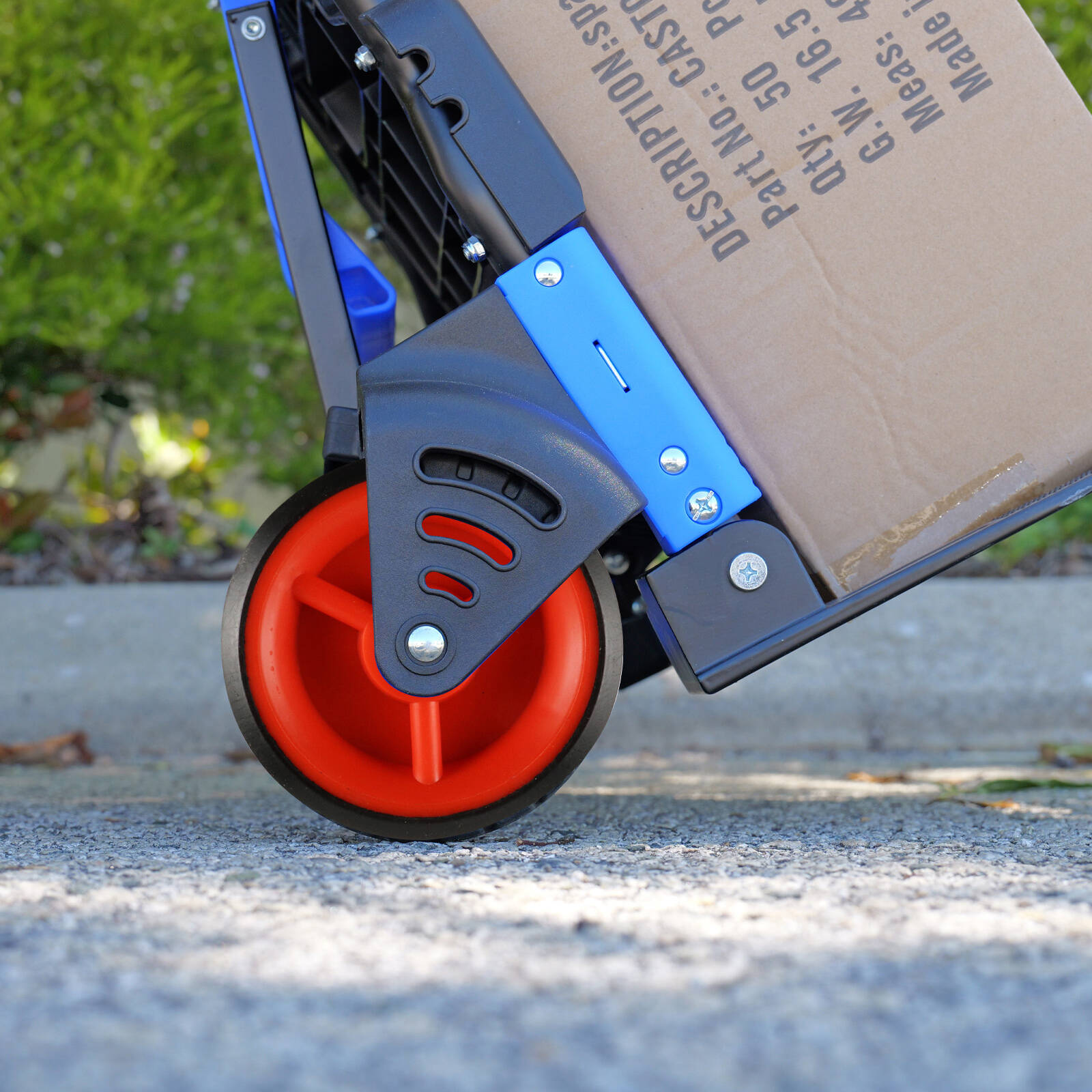 Easyroll 95mm Rubber Wheel, Plastic Centre, Solid, 30kg Load