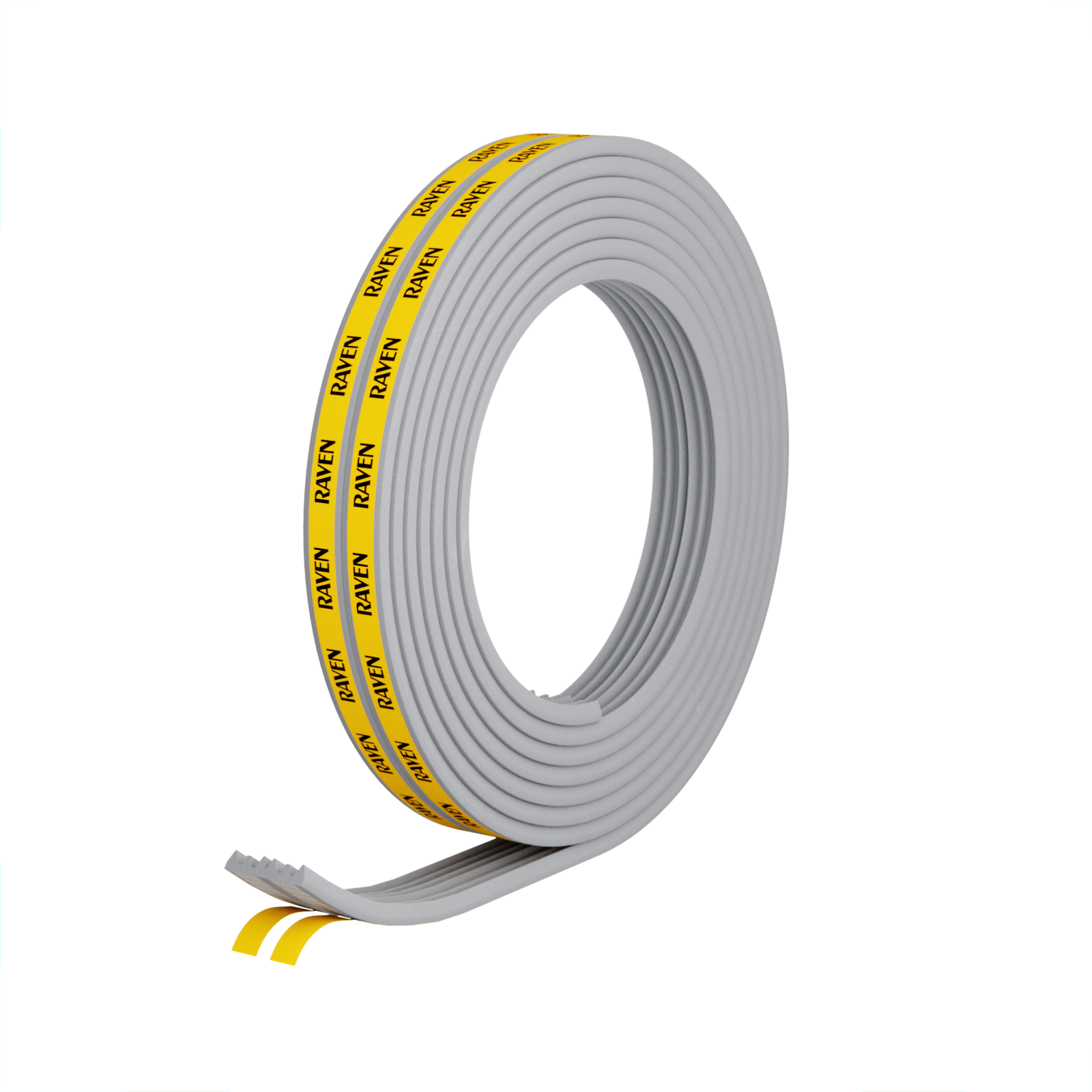 Raven RP59 5m Grey Self-Adhesive EPDM Rubber Weather Strip Door Seal