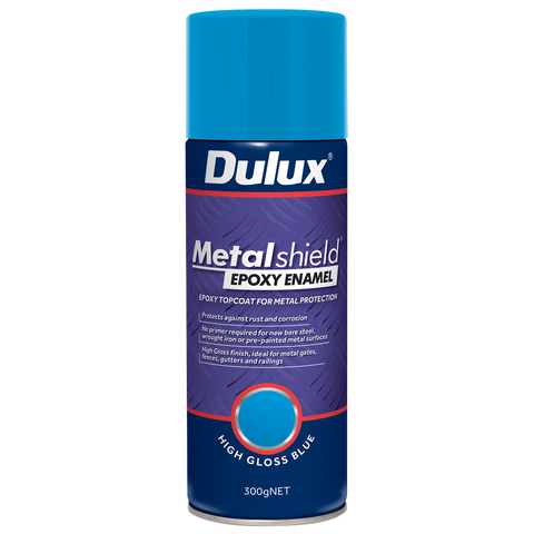 Dulux Metalshield Epoxy Enamel Gloss Spray Paint 300g Blue Durable Finish - SuperSaverAU - view 1