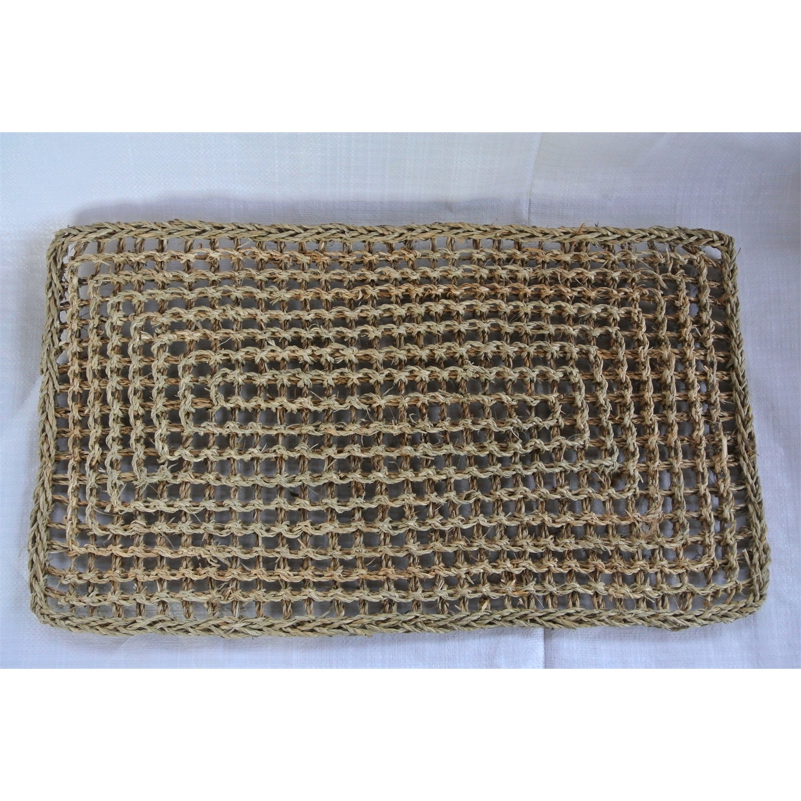 63 x 35cm Seagrass Door Mat - Natural