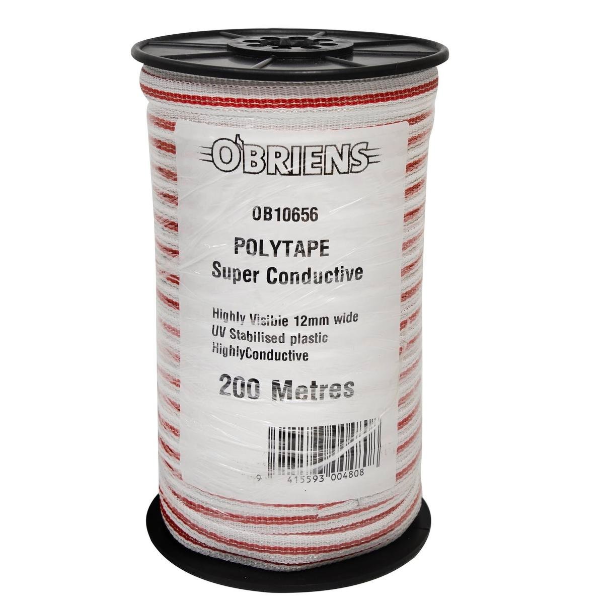 O Briens Electric Fencing Polytape 200m 12mm - Highly Visible - Durable - SuperSaverAU - view 1