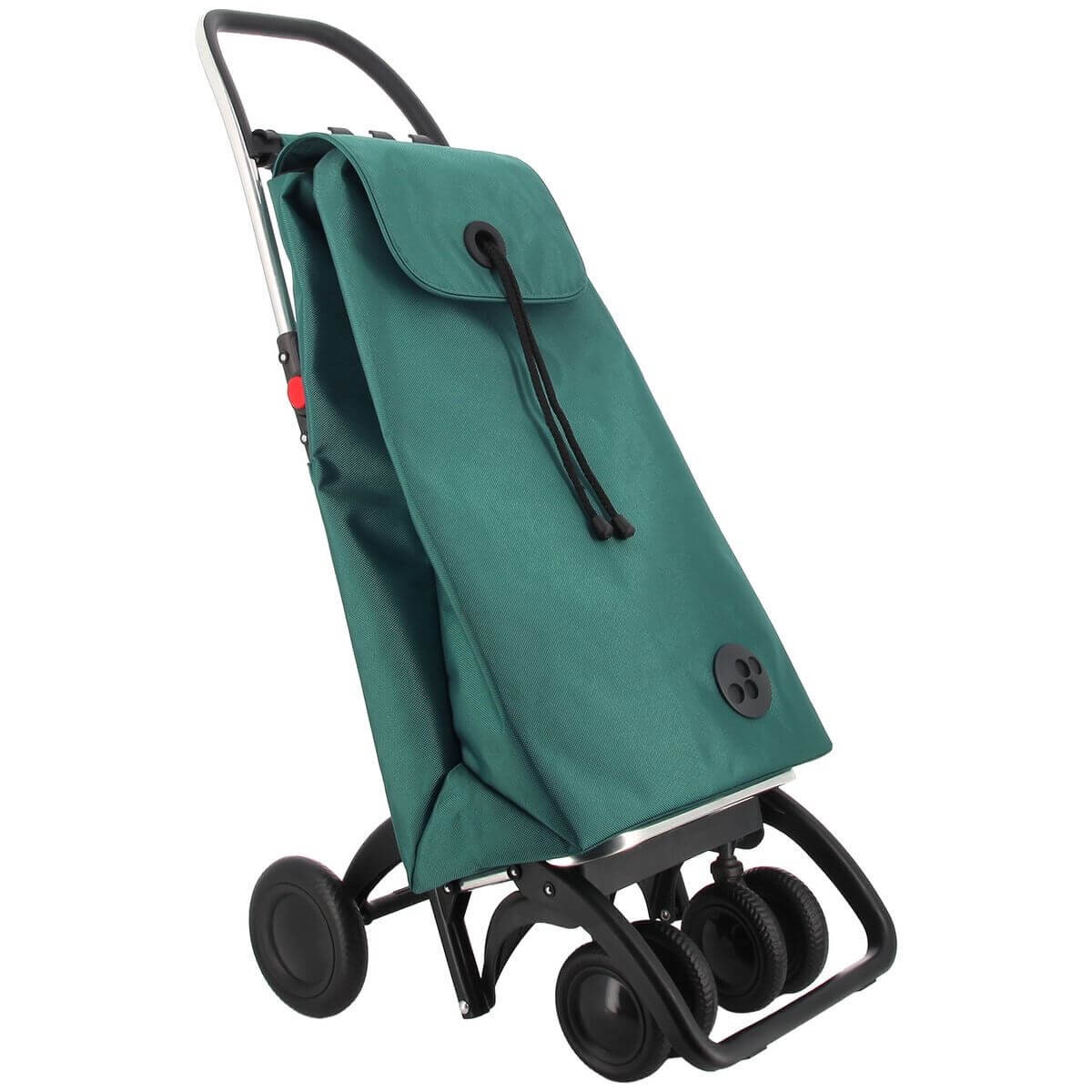 Rolser I-Max 4-Wheel Folding Trolley - Aluminium Frame, Swivelling Wheels, Green - R-IMX306-1076