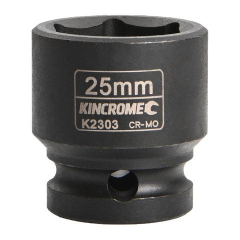 Kincrome 25mm Impact Socket Cr-Mo Steel Shallow Durable Design - SuperSaverAU - view 1