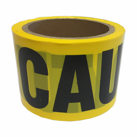 Brutus 75mm x 50m Yellow and Black Printed Caution Tape