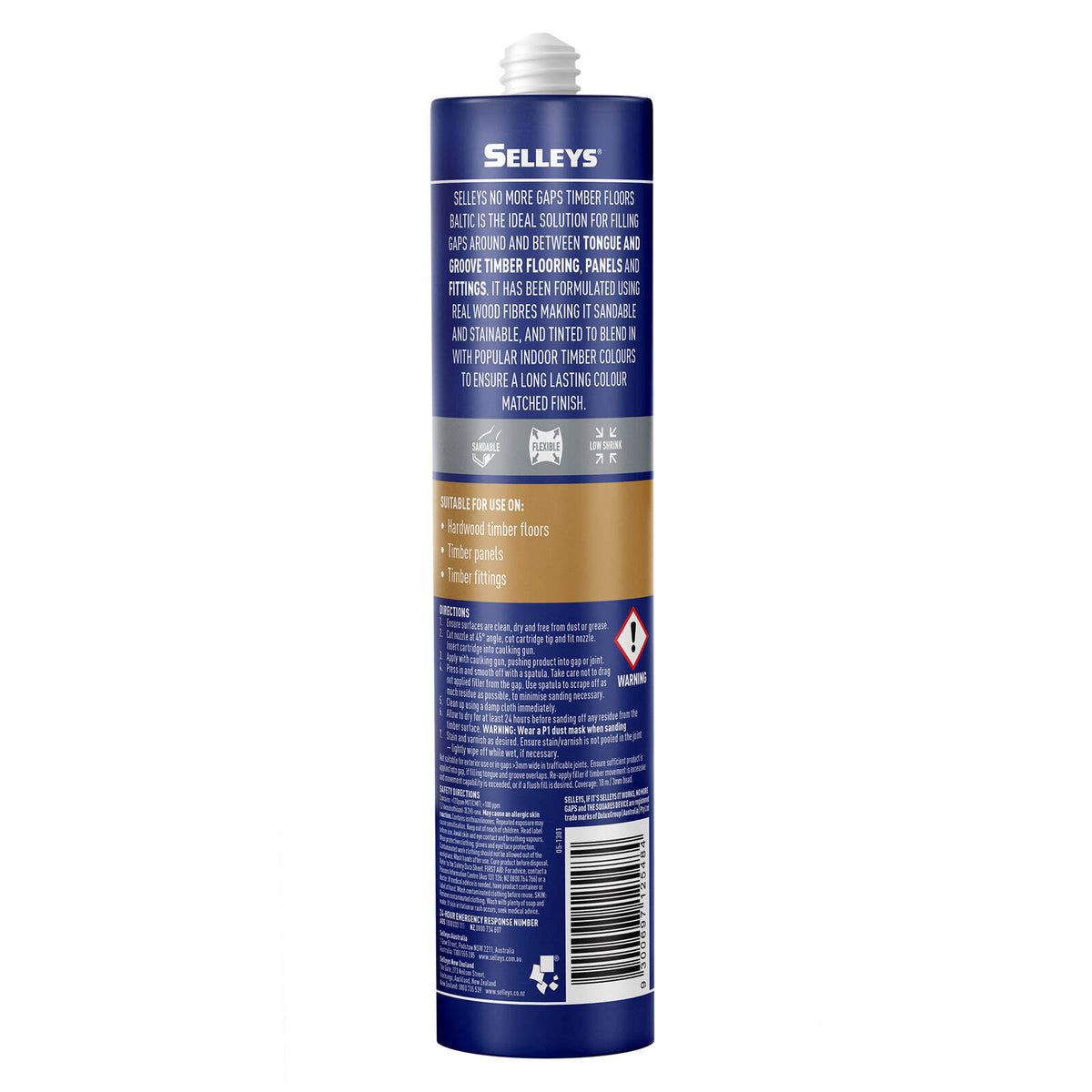 Selleys No More Gaps Timber Floors Gap Filler 380g Baltic - Paintable Stainable Sandable