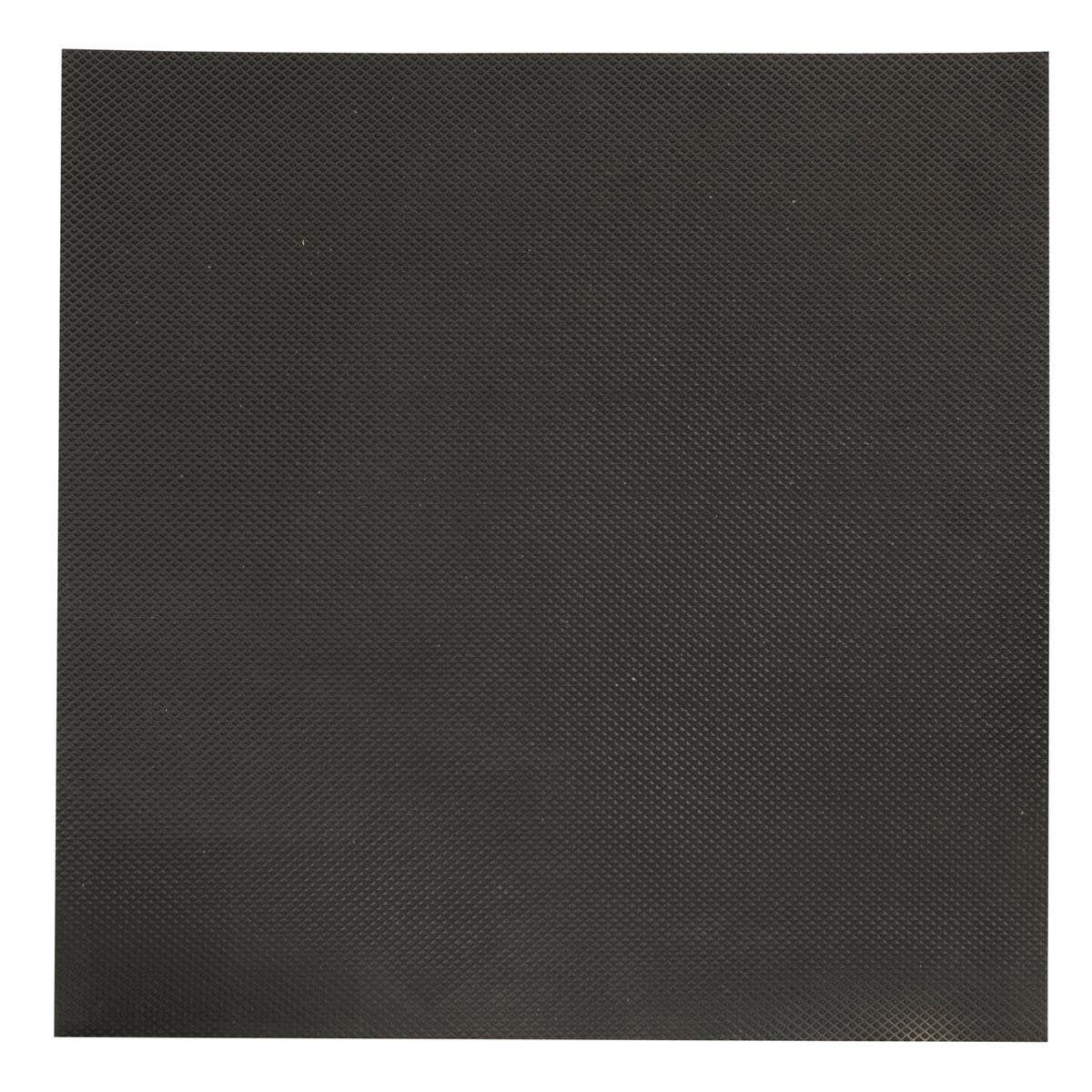 Moroday Black Anti Slip Mat 450x450x3mm Nitrile Durable Traction - SuperSaverAU - view 1