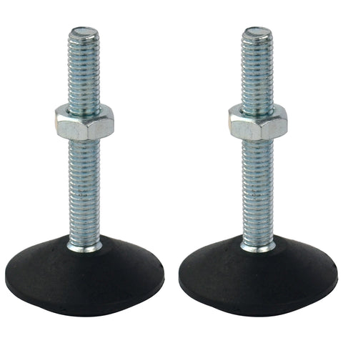 Richmond 40mm x M8 Zinc Plated Nylon Fixed Cone Levelling Foot 2 Pack