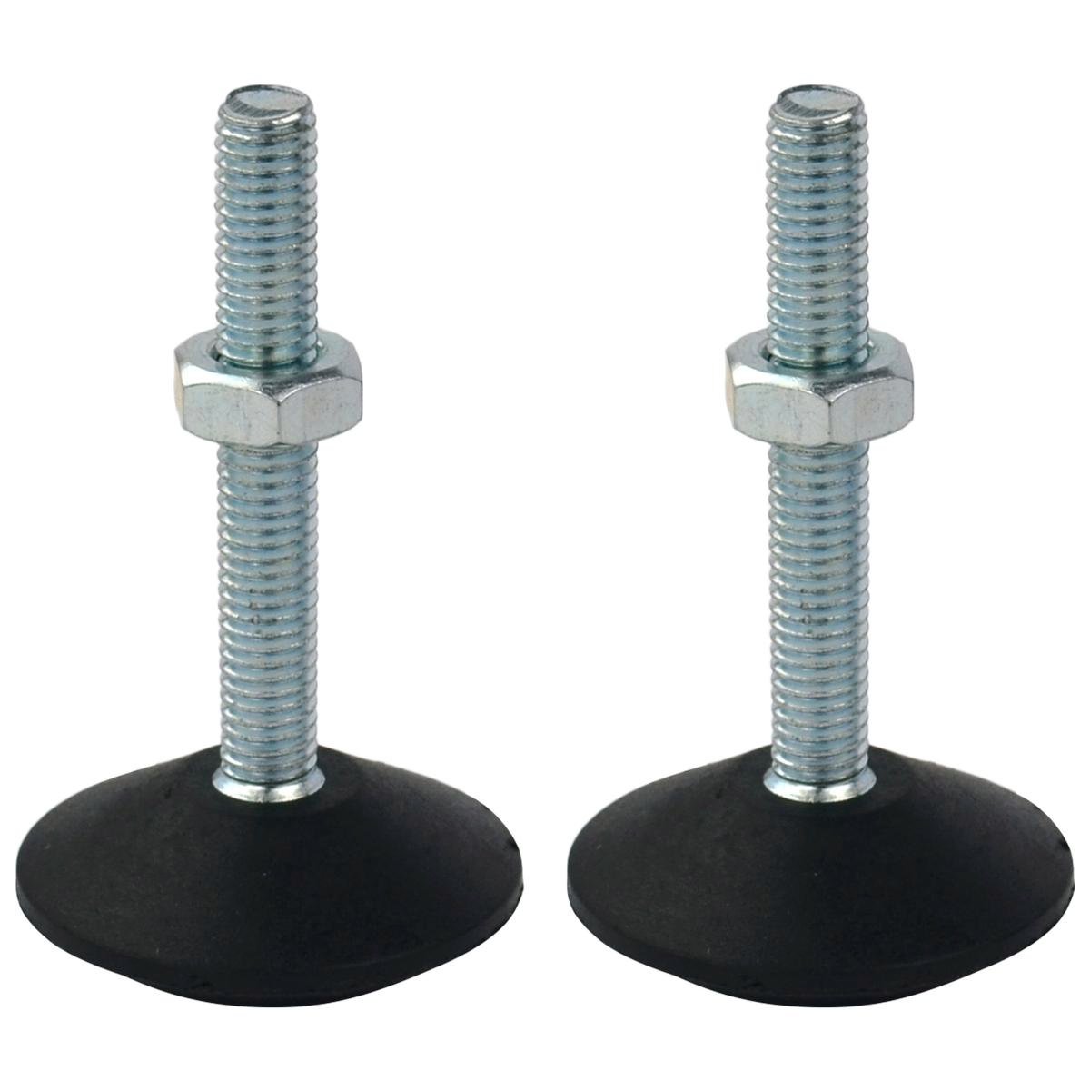 Richmond 40mm x M8 Zinc Plated Nylon Fixed Cone Levelling Foot 2 Pack