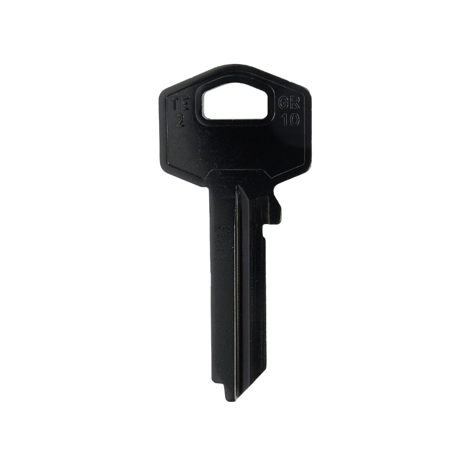 EHI TE2-GR10 Black Blank Key, Aluminium Titanium Alloy, for Key Cutting
