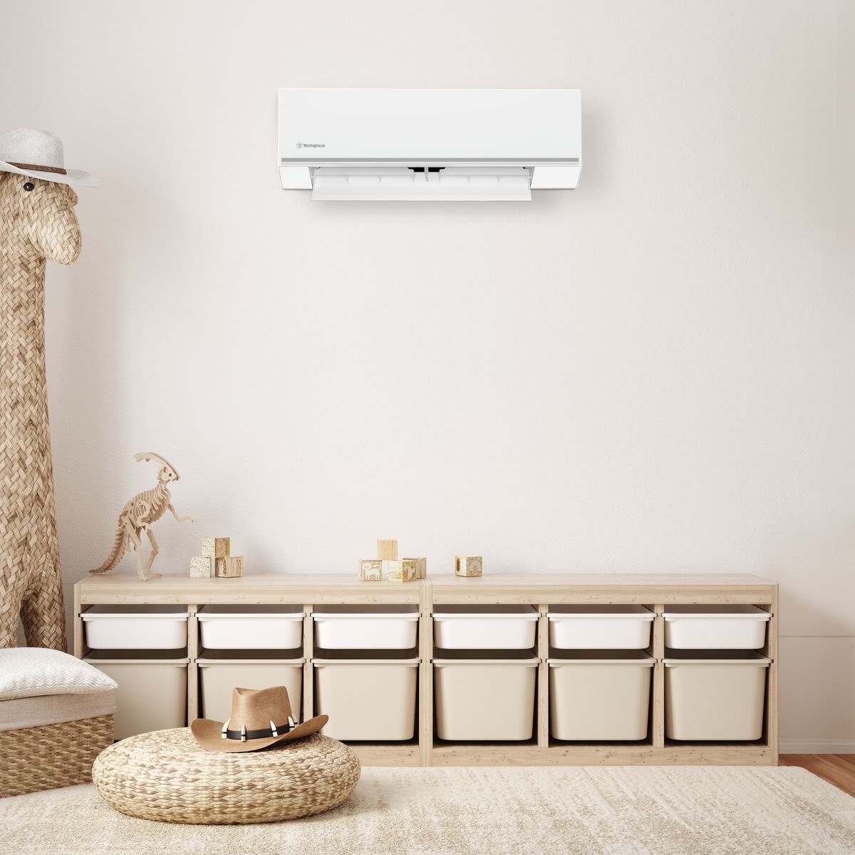 Westinghouse reverse cycle split system air conditioner - HEPA 13 filter, DC inverter, FollowMe - WSD27HWA