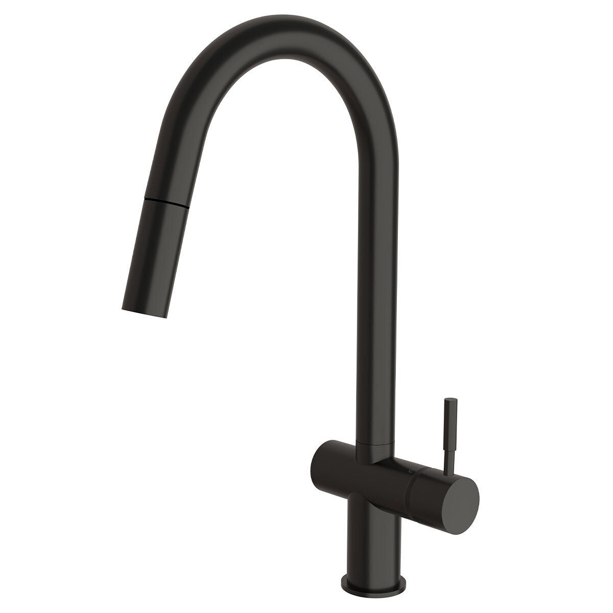 Sussex Taps Voda Pull Out Sink Mixer Tap - Matt Black, 5 Star Water Rating - VSMPO-17