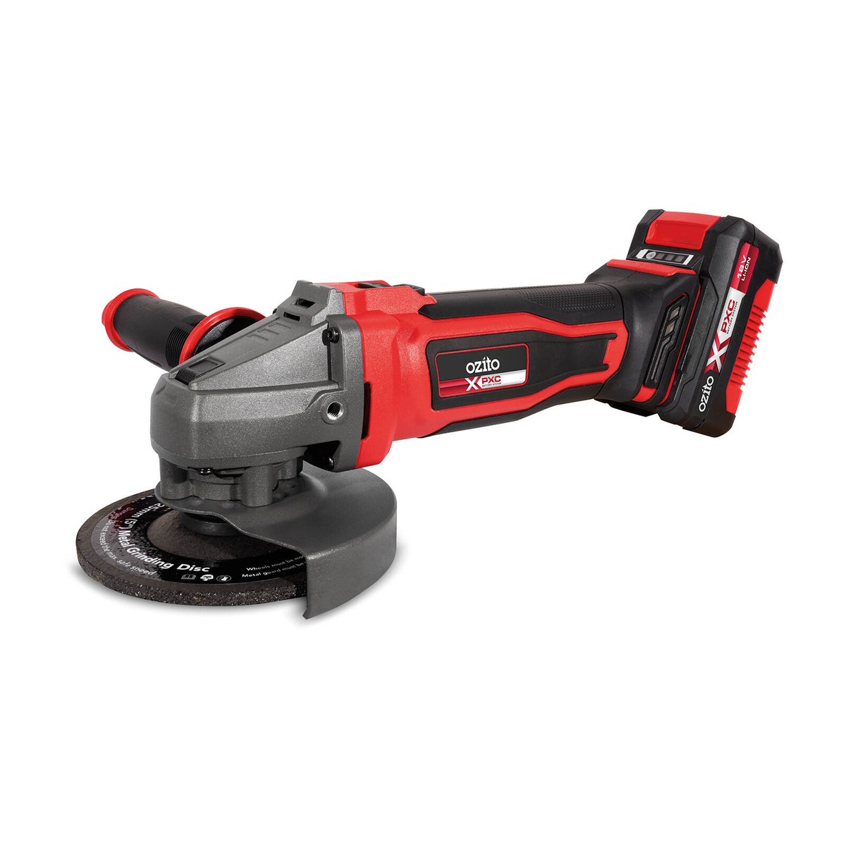 Ozito PXC 18V 125mm Cordless Angle Grinder Kit PAGK-1240