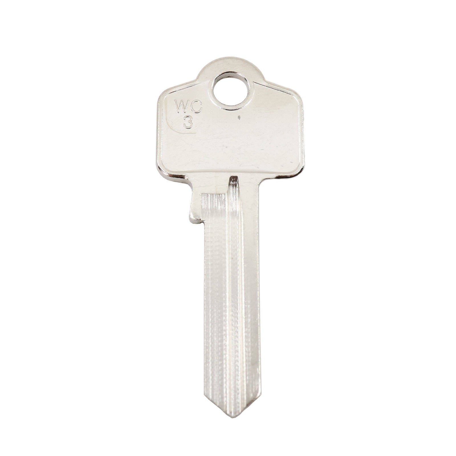 EHI WO3-WC3 Silver Blank Key 60mm Nickel Plated Brass